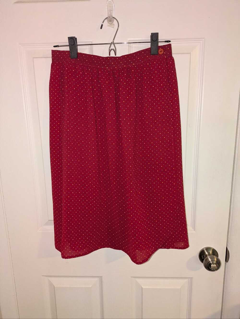Vintage Fritzi Red Wrap Skirt